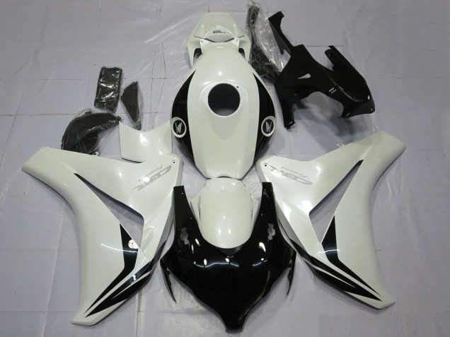 2008-2011 Pearl White Glossy Black Honda CBR1000RR Motorcycle Fairings