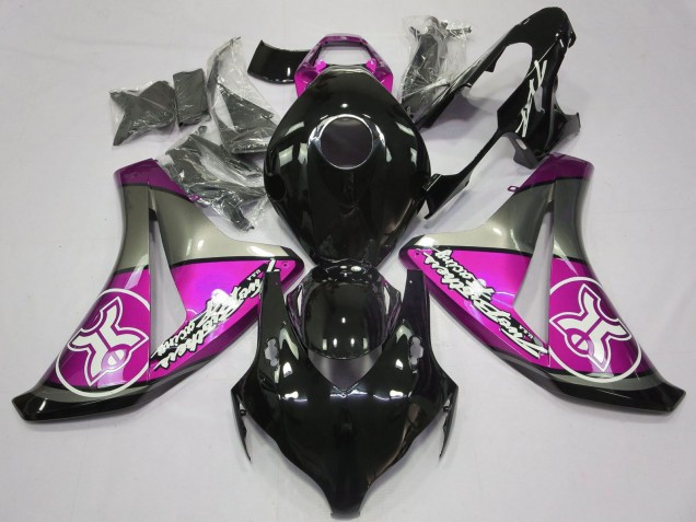 2008-2011 Grey Pink Glossy Black Honda CBR1000RR Motorcycle Fairings