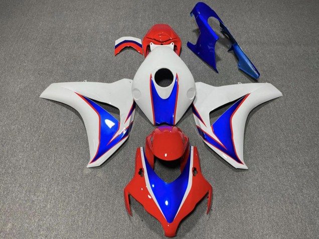 2008-2011 White Blue Red Honda CBR1000RR Motorcycle Fairing