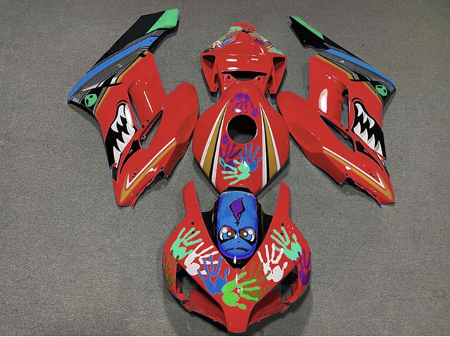 2004-2005 Red Blue Green Black Shark Honda CBR1000RR Motorcycle Fairings