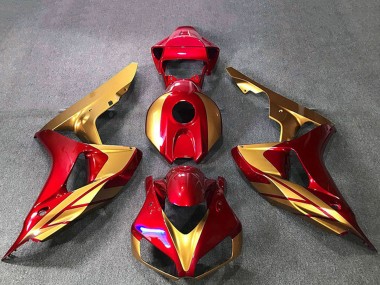 2006-2007 Gold Red Honda CBR1000RR Motorcycle Fairings