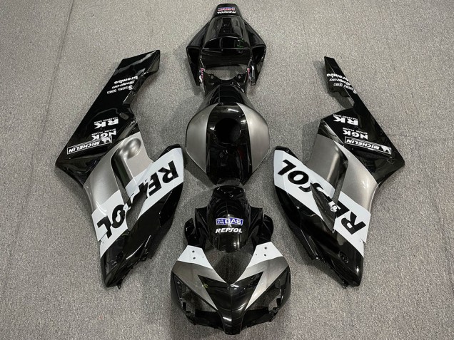 2004-2005 Silver White Glossy Black Repsol Honda CBR1000RR Motorcycle Fairings