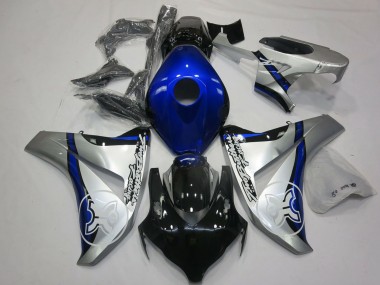 2008-2011 Silver Blue Glossy Black Honda CBR1000RR Motorcycle Fairings