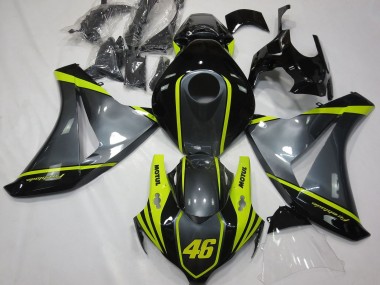 2008-2011 Grey Yellow Glossy Black 46 Honda CBR1000RR Motorcycle Fairings