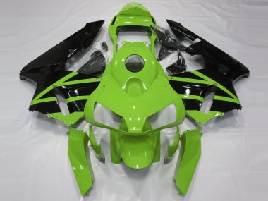 2003-2004 Green Glossy Black Honda CBR600RR Motorcycle Fairing Kits