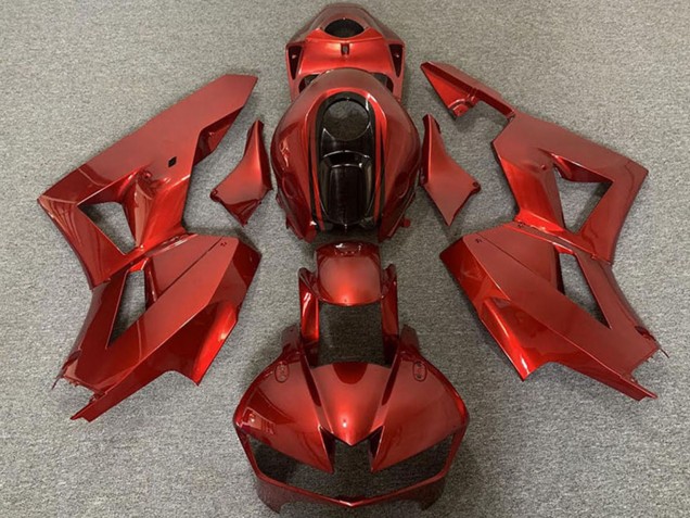 2013-2023 Candy Red and Black Honda CBR600RR Motorcycle Fairings