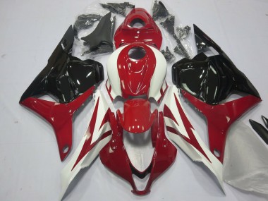 2009-2012 White Red Glossy Black OEM Style Honda CBR600RR Motorcycle Fairings