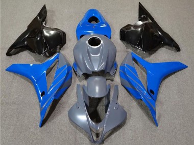 2009-2012 Grey Blue Glossy Black Honda CBR600RR Motorcycle Fairings