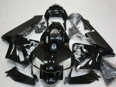 2003-2004 Glossy Black Special Design Honda CBR600RR Motorcycle Fairings