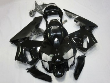 2003-2004 Glossy Black Matte Black Honda CBR600RR Motorcycle Fairing