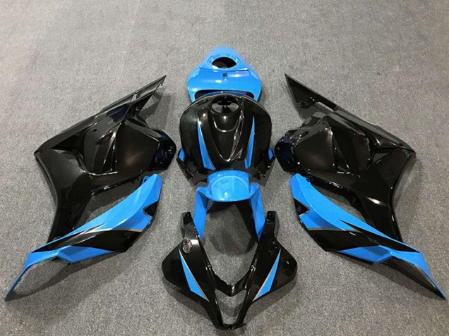 2009-2012 Sky Blue Glossy Black Honda CBR600RR Motorcycle Fairings