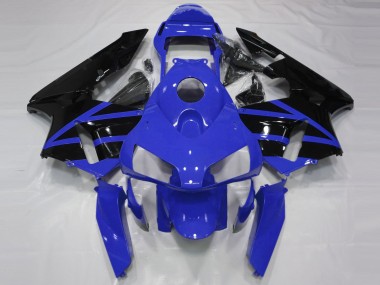 2003-2004 Blue Glossy Black Stripe Honda CBR600RR Motorcycle Fairings