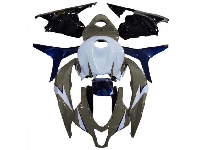 2009-2012 White Grey Blue Glossy Black Honda CBR600RR Motorcycle Fairings