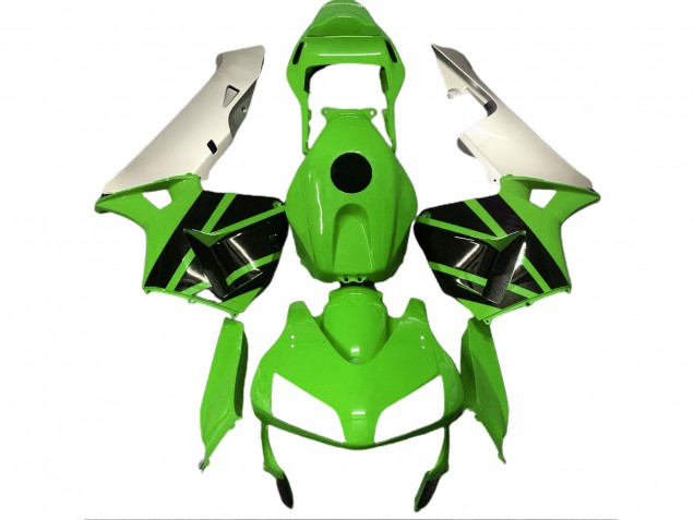 2003-2004 Silver Green Glossy Black Honda CBR600RR Motorcycle Fairings