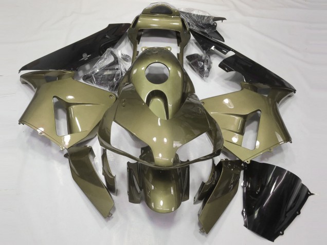 2003-2004 Olive Glossy Black Honda CBR600RR Motorcycle Fairings