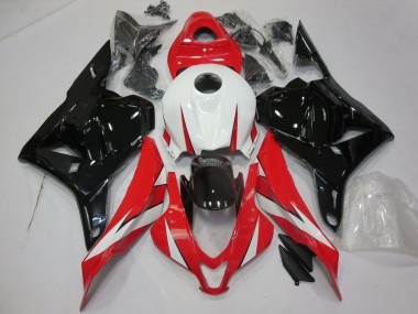 2009-2012 White Red Glossy Black Honda CBR600RR Motorcycle Fairings