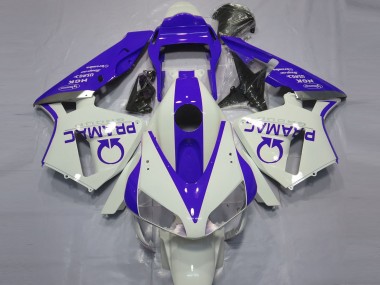2003-2004 White Blue Pramac Honda CBR600RR Motorcycle Fairings