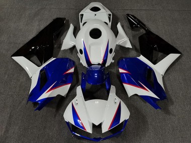 2013-2023 White Blue Glossy Black Honda CBR600RR Motorcycle Fairings