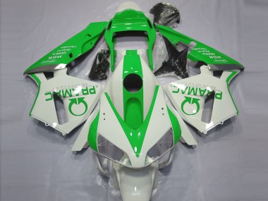2003-2004 White Green Pramac Honda CBR600RR Motorcycle Fairings