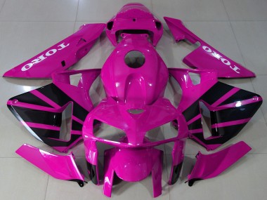 2005-2006 Hot Pink Black OEM Style Honda CBR600RR Motorcycle Fairings