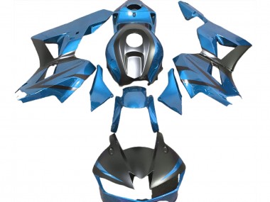 2013-2023 Light Blue Matte Black Honda CBR600RR Motorcycle Fairings