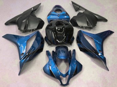 2009-2012 Blue Glossy Black Matte Black Honda CBR600RR Motorcycle Fairings