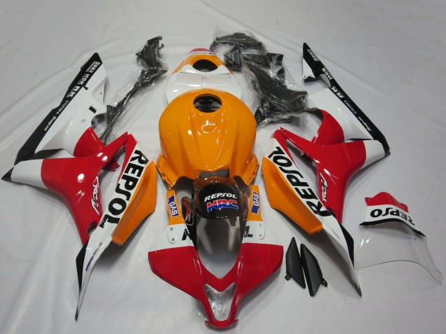 2007-2008 Orange White Red Glossy Black Repsol Honda CBR600RR Motorcycle Fairings