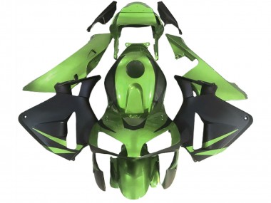 2003-2004 Lizard Green Matte Black Honda CBR600RR Motorcycle Fairings