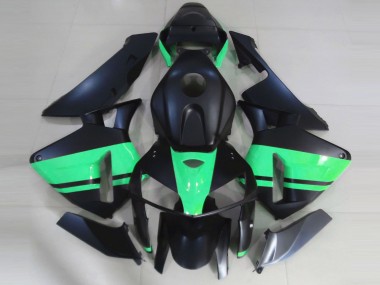 2005-2006 Matte Black Special Green Honda CBR600RR Motorcycle Fairings
