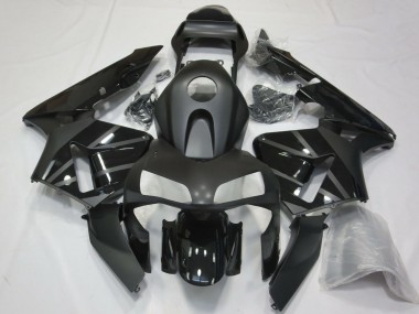 2003-2004 Glossy Black Matte Black Honda CBR600RR Motorcycle Fairings