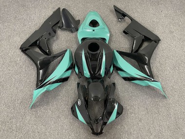 2007-2008 Mint Green Glossy Black Honda CBR600RR Motorcycle Fairings