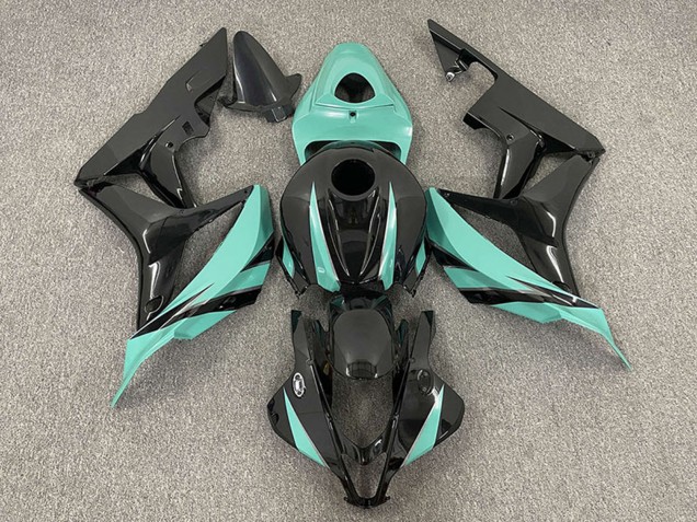 2007-2008 Mint Green Glossy Black Honda CBR600RR Motorcycle Fairings