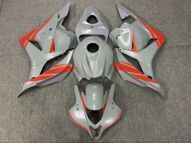 2009-2012 Nardo Grey Red Honda CBR600RR Motorcycle Fairings