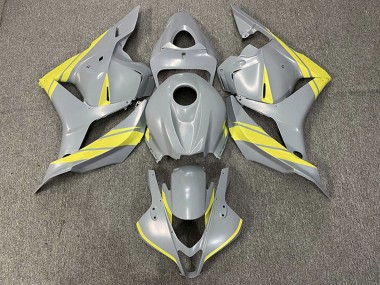 2009-2012 Nardo Grey Yellow Honda CBR600RR Motorcycle Fairings