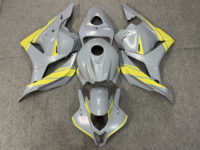 2009-2012 Nardo Grey Yellow Honda CBR600RR Motorcycle Fairings