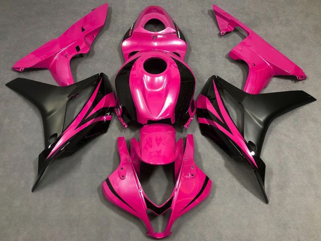 2007-2008 Pink Matte Black OEM Style Honda CBR600RR Motorcycle Fairings