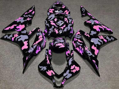 2007-2008 Pink Grey Camouflage Honda CBR600RR Motorcycle Fairings