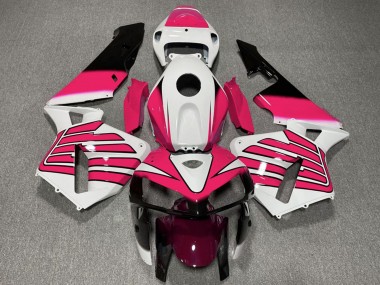 2005-2006 White Pink Wings Honda CBR600RR Motorcycle Fairings