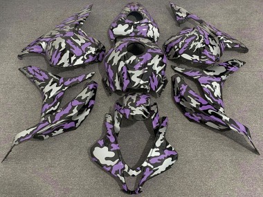 2009-2012 Purple Silver Camouflage Honda CBR600RR Motorcycle Fairings