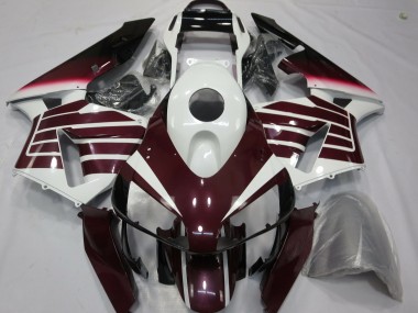 2003-2004 White Dark Purple Honda CBR600RR Motorcycle Fairings