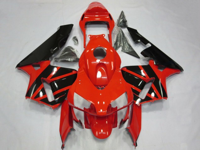 2003-2004 Red Glossy Black OEM Styles Honda CBR600RR Motorcycle Fairings