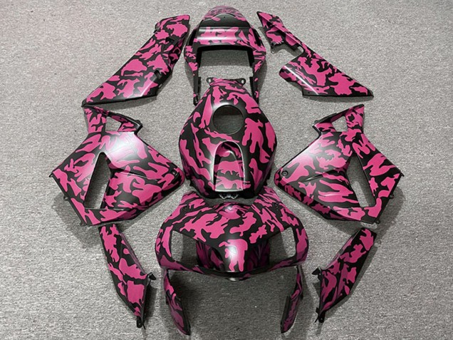 2003-2004 Red Black Camouflage Honda CBR600RR Motorcycle Fairings