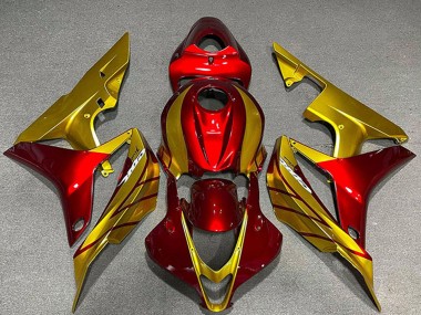 2007-2008 Gold Red Honda CBR600RR Motorcycle Fairings