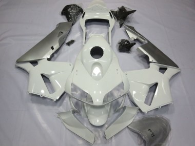 2003-2004 Silver White Honda CBR600RR Motorcycle Fairings