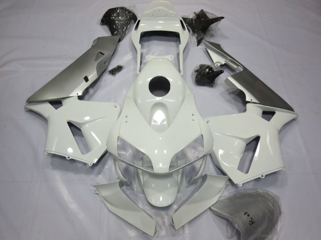 2003-2004 Silver White Honda CBR600RR Motorcycle Fairings