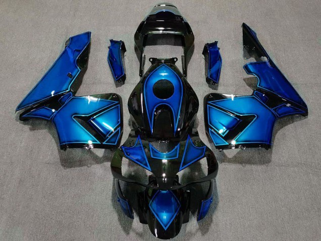 2003-2004 Blue Glossy Black Honda CBR600RR Motorcycle Fairings