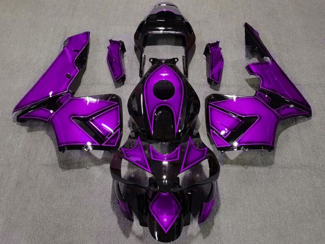2003-2004 Purple Glossy Black Honda CBR600RR Motorcycle Fairings