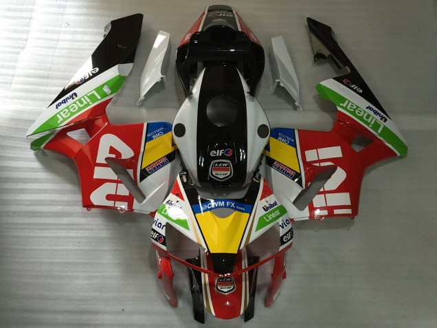 2005-2006 White Red Givi Honda CBR600RR Motorcycle Fairings