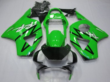 2002-2003 Green Glossy Black Honda CBR954RR Motorcycle Fairing