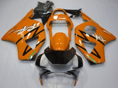 2002-2003 Orange Glossy Black Honda CBR954RR Motorcycle Fairings
